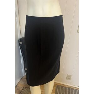 Babette of San Francisco Womens Small Knee Length Skirt Stretch Notched Hem